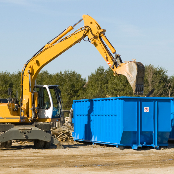 are there any restrictions on where a residential dumpster can be placed in Ferrelview